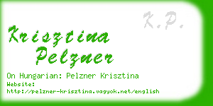 krisztina pelzner business card